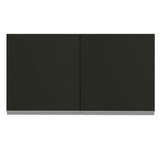 Gabinete Superior 120 cm 2 Puertas Glamy Blanco/Negro