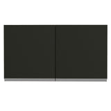 Gabinete Superior 120 cm 2 Puertas Glamy Marrón/Negro