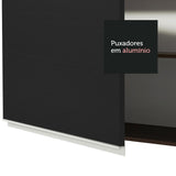 Gabinete Superior 70 cm 2 Puertas Marrón/Negro Glamy