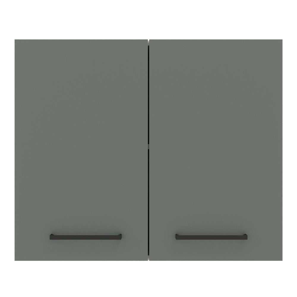 Gabinete Superior 80 cm 2 Puertas Blanco/Gris Agata Madesa