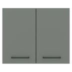 Gabinete Superior 80 cm 2 Puertas Marrón/Gris Agata Madesa