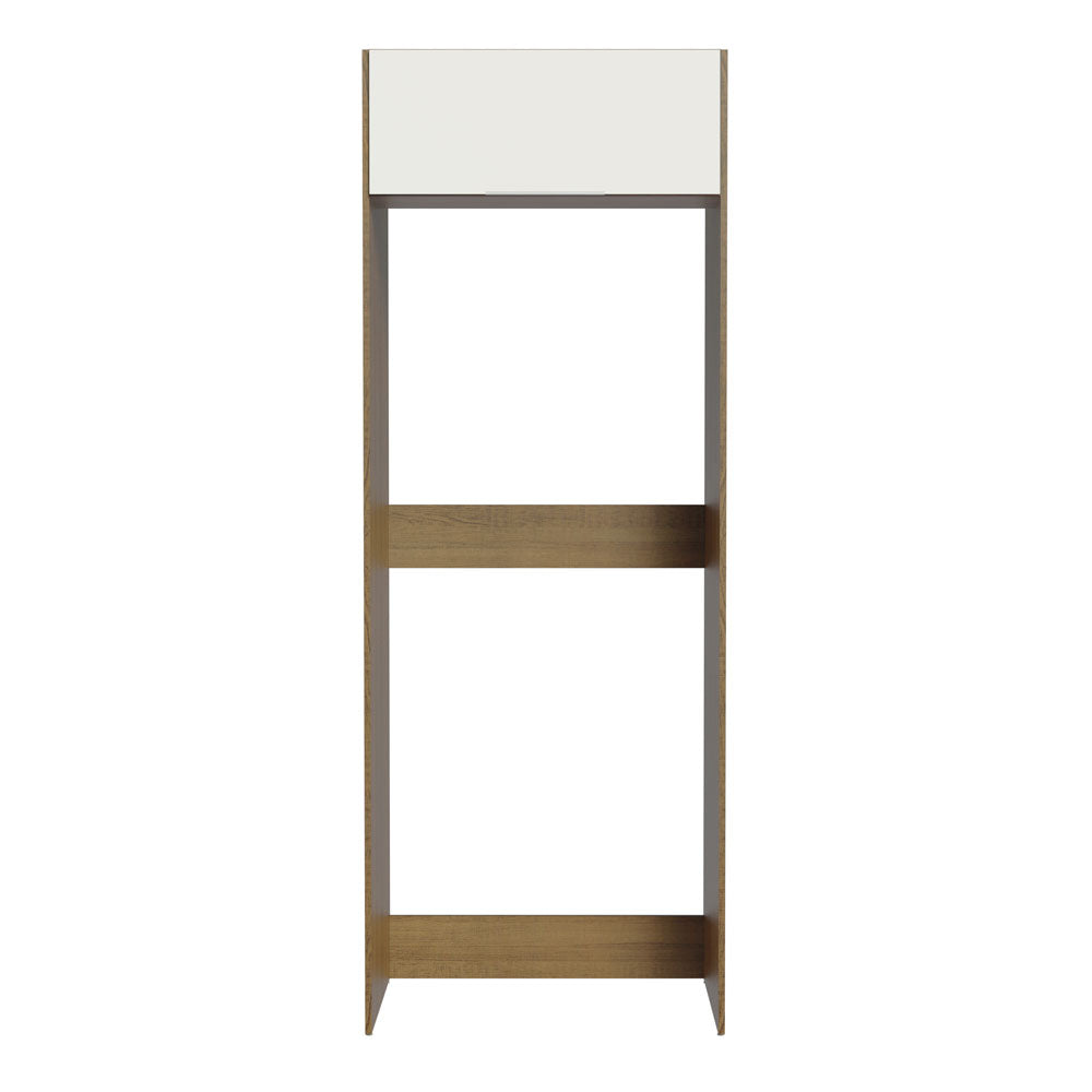 Mueble para Refrigerador 1 Puerta Marrón/Blanco Stella Madesa