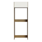 Mueble para Refrigerador 1 Puerta Marrón/Blanco Stella Madesa