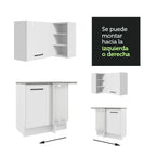 Cocina Integral Esquinera 486 x 60 cm Agata Blanco 01
