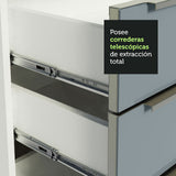 Cocina Integral Esquinera 546 cm Lux Blanco/Gris 03