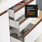 Cocina Integral Esquinera 462cm Reims Blanco 03