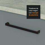 Cocina Integral 240cm Blanco/Gris Agata 03