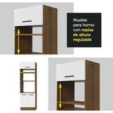 Cocina Integral 330cm Marrón/Blanco Agata 01
