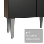 Cocina Compacta 220 cm Marrón/Negro Deli Madesa