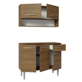 Cocina Integral 105cm Marrón Emilly 03