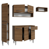 Cocina Compacta 197 cm Emilly Marrón 02