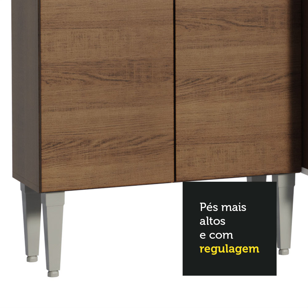 Cocina Compacta 229cm Marrón/Gris Emilly 15