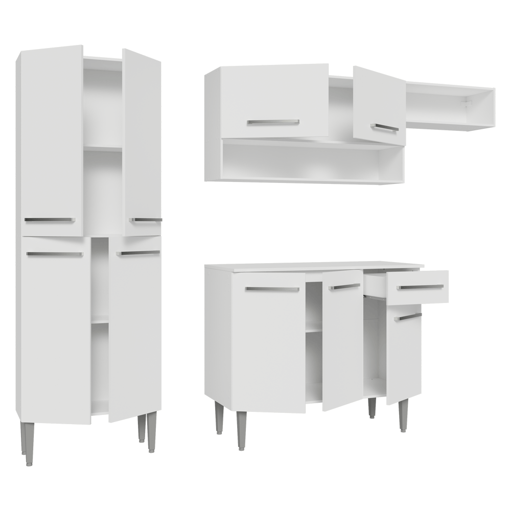 Cocina Compacta 229 cm Emilly Blanco 016