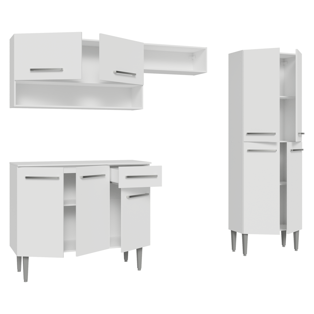 Cocina Compacta 229 cm Emilly Blanco 017