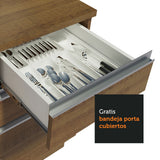 Cocina Compacta 180cm Marrón Glamy 08
