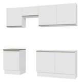 Cocina Integral 240cm Blanco Glamy 09