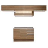 Cocina Integral 280cm Marrón Glamy 01