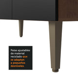 Cocina Compacta 235cm Marrón/Negro Gourmet 02