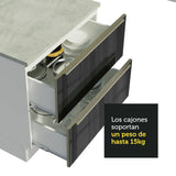 Cocina Integral 260cm Lux Blanco/Negro 01