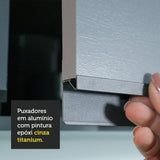 Cocina Integral 240 cm sin Patas Gris Nice 04