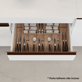 Cocina Compacta 190cm Blanco Reims 07