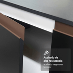 Cocina Integral 250 cm Negro Reims Madesa