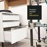 Cocina Compacta 180cm Blanco/Marrón Topazio Madesa 01