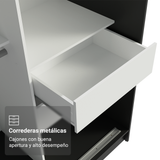 Conjunto de 2 Clósets 4 Puertas Corredizas Negro Tokio Madesa