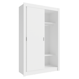 Conjunto de Recámara Individual con Clóset 2 Puertas y Cómoda Blanco Madesa