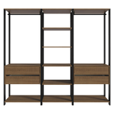 Clóset Modulado 4 Cajones 199cm Marrón/Negro 02 Valencia