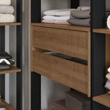 Clóset Modular Valencia 4 Cajones 417cm Marrón/Negro 01