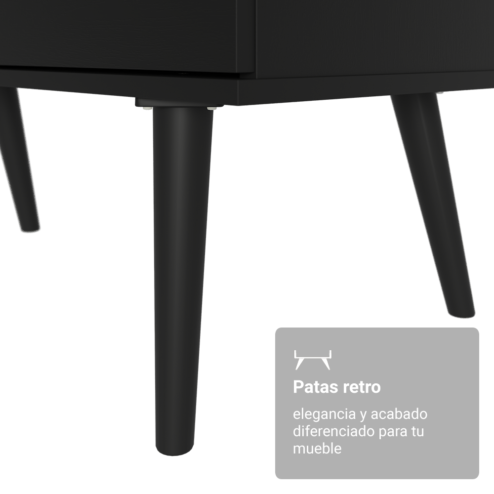 Escritorio Esquinero para Computadora Gamer 3 Cajones Negro Lisboa 07