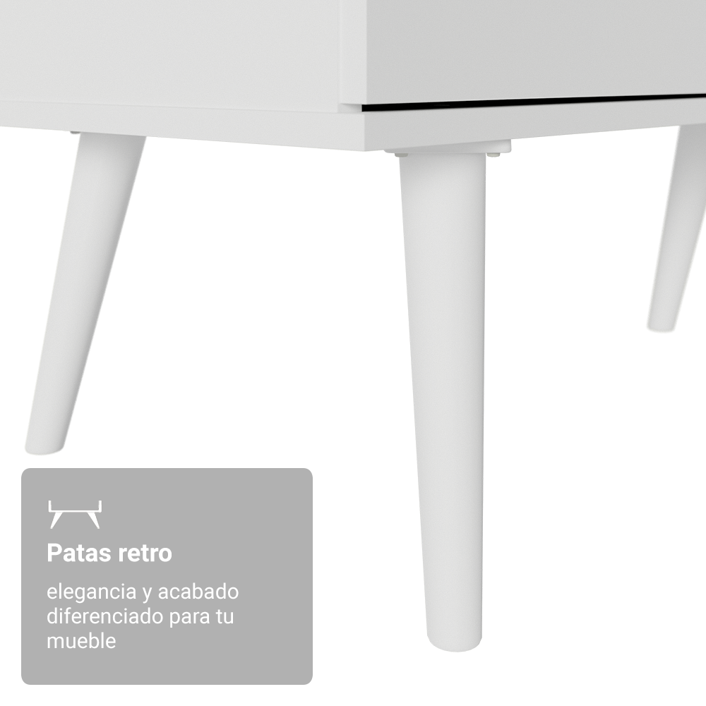 Escritorio Esquinero Gamer 302 cm 3 Cajones Blanco Madesa