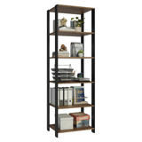 Estante Armario Multiuso para Escritorio 59cm 5 Repisas Marrón/Negro Madesa