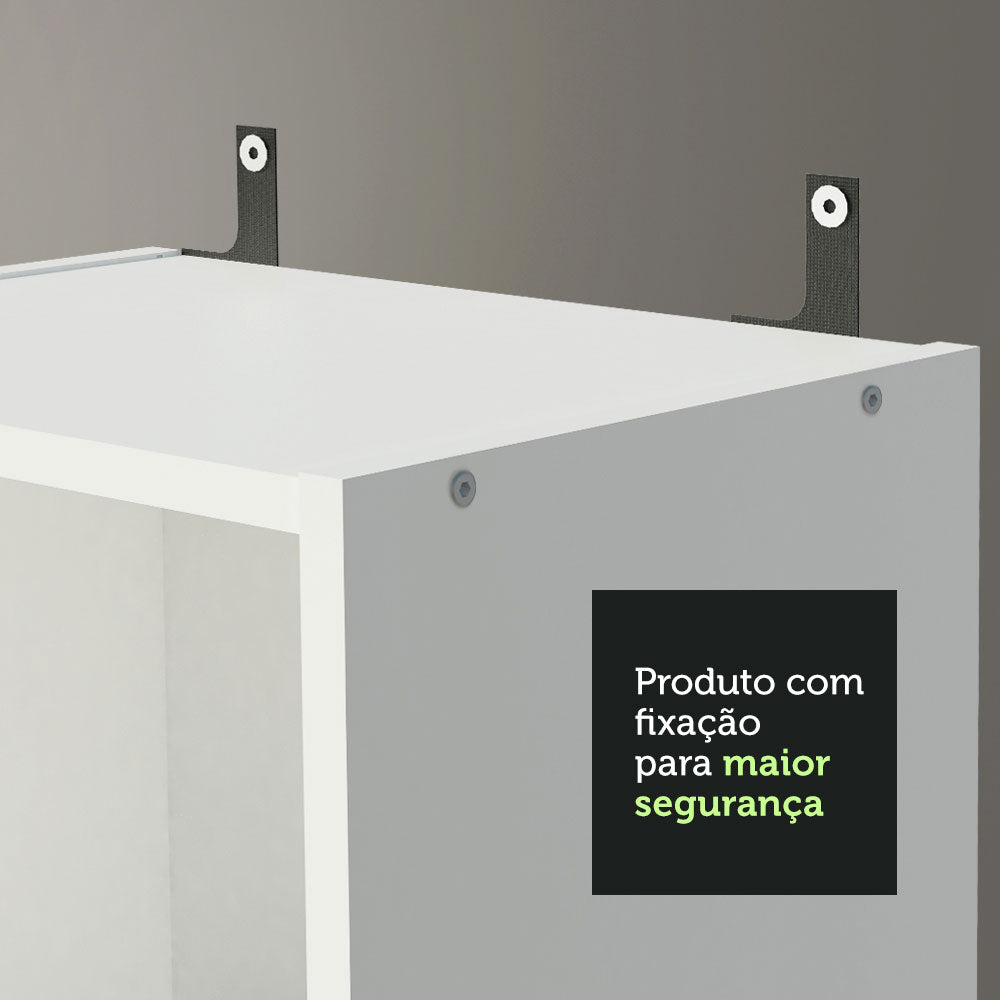 Kit Escritorio y Estante Multiuso Blanco Madesa