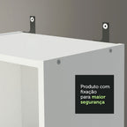 Kit Escritorio y Estante Multiuso Blanco Madesa