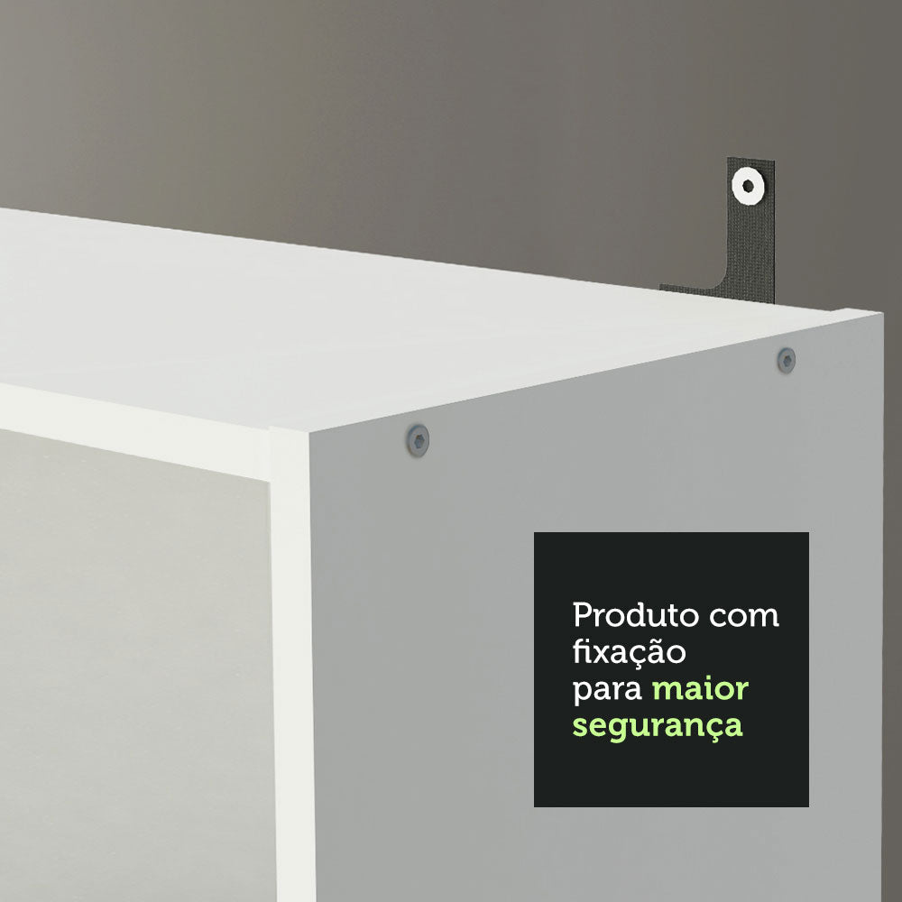Kit Escritorio y Estante Multiuso Blanco Madesa