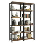 Estante Multiuso 118 cm Marrón/Negro Madesa