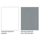 Kit con 2 Gabinetes Superiores 3 Puertas Blanco/Gris Agata