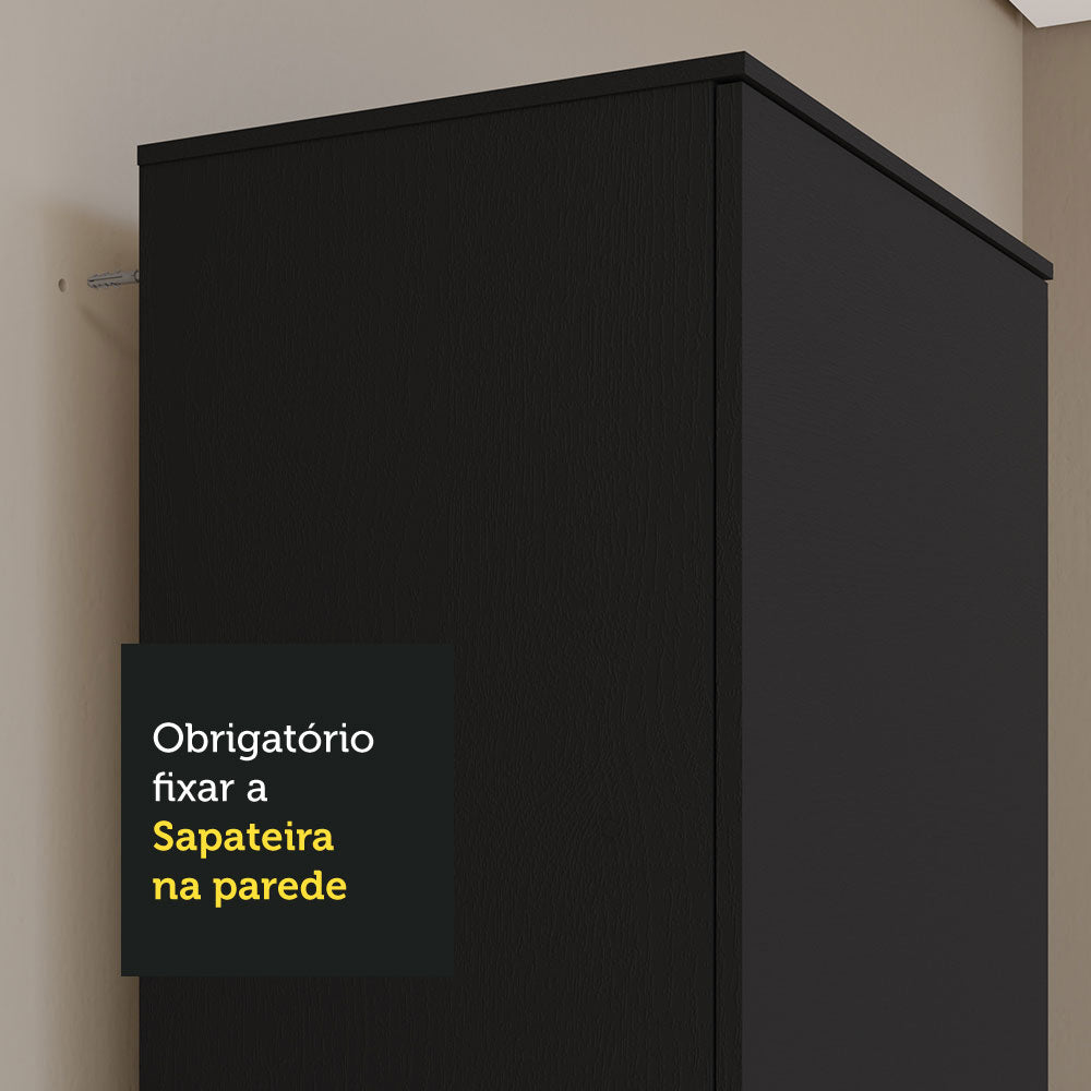 Mueble Lavadero Multiuso 60 cm 1 Puerta Negro Madesa
