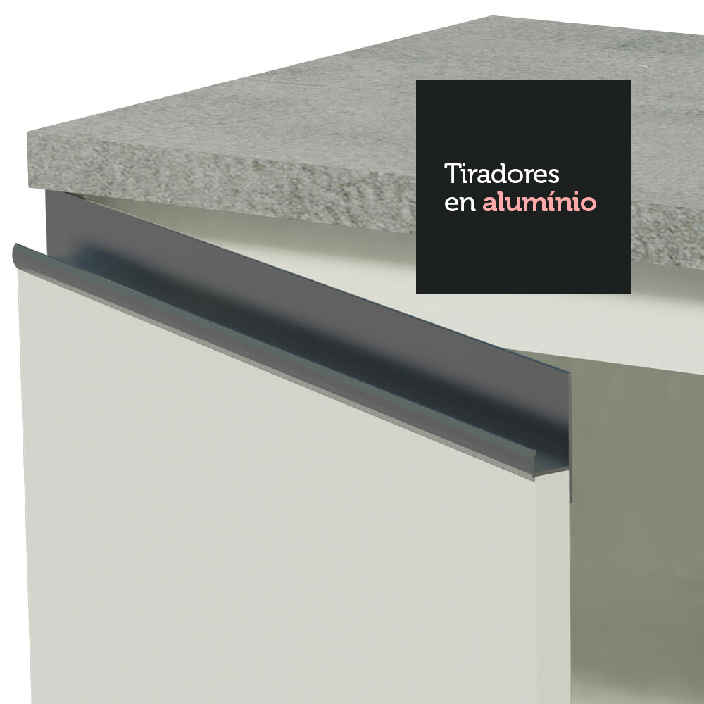 Armario para Baño de 80cm 2 Puertas Blanco