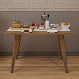 Mesa de Cocina Multiuso 120cm Marrón con Patas Altas 5319