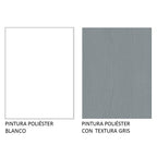 Gabinete Superior Multiuso 80 cm 1 Puerta Blanco/Gris Agata Madesa