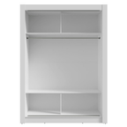 Clóset Soltero 117 cm 2 Puertas Corredizas Blanco Denver Madesa