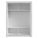 Clóset Soltero Denver 2 Puertas Corredizas 2 con Espejo Blanco