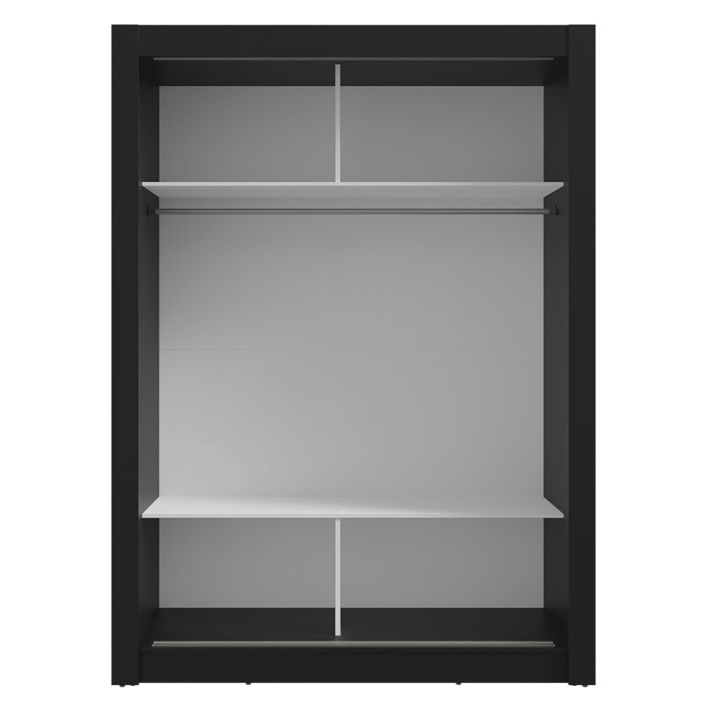 Clóset Soltero Denver 2 Puertas Corredizas con Espejo Negro