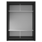 Clóset Soltero Denver 2 Puertas Corredizas con Espejo Negro