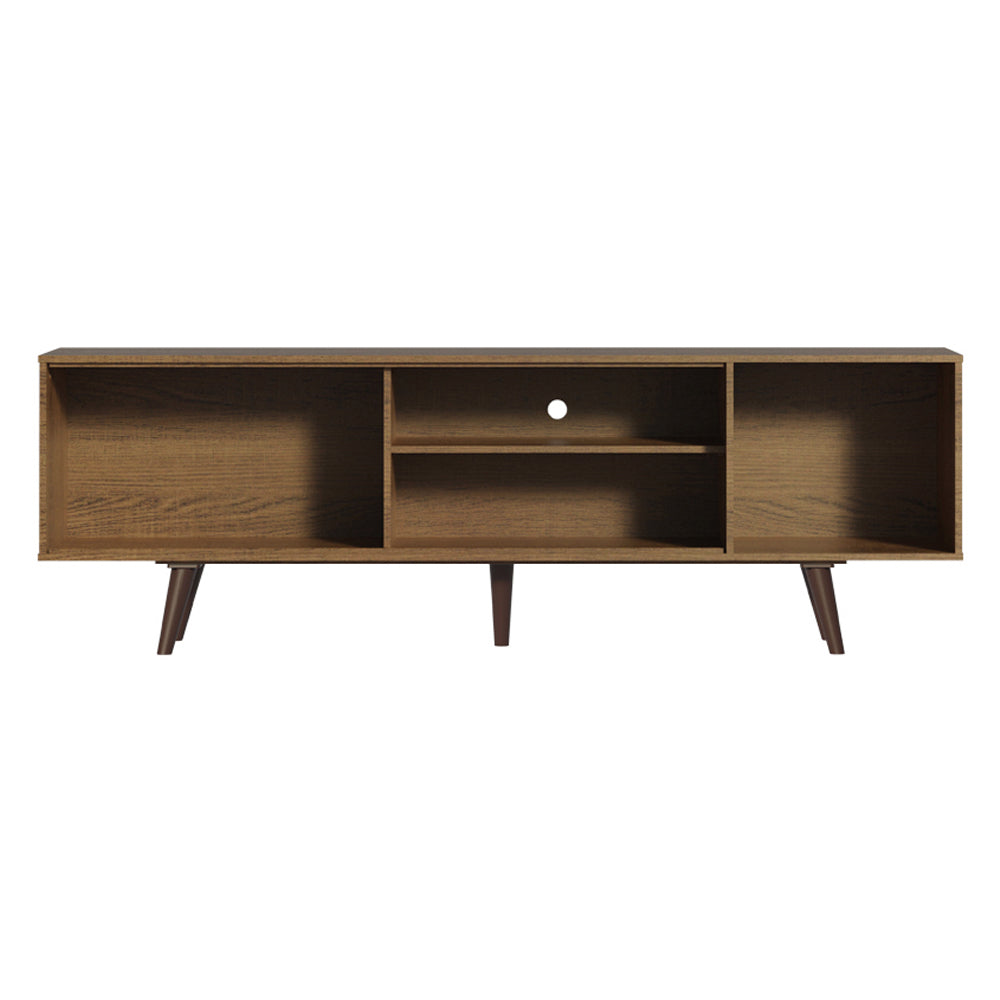 Mueble para TV hasta 65 Pulgadas 160 cm 1 Puerta Marrón/Blanco Dubai Madesa