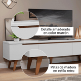 Mueble para TV Hasta 80 Pulgadas Blanco Reims