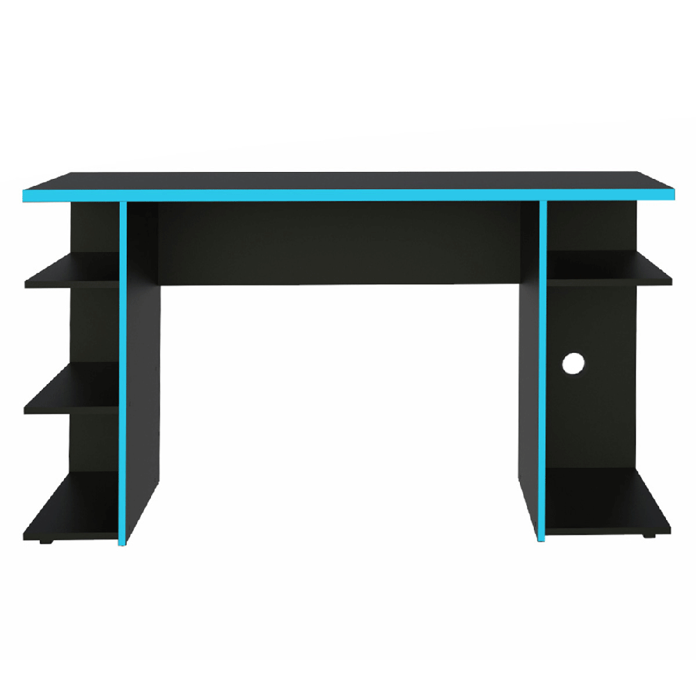 Escritorio Gamer 136 cm Negro/Azul Madesa